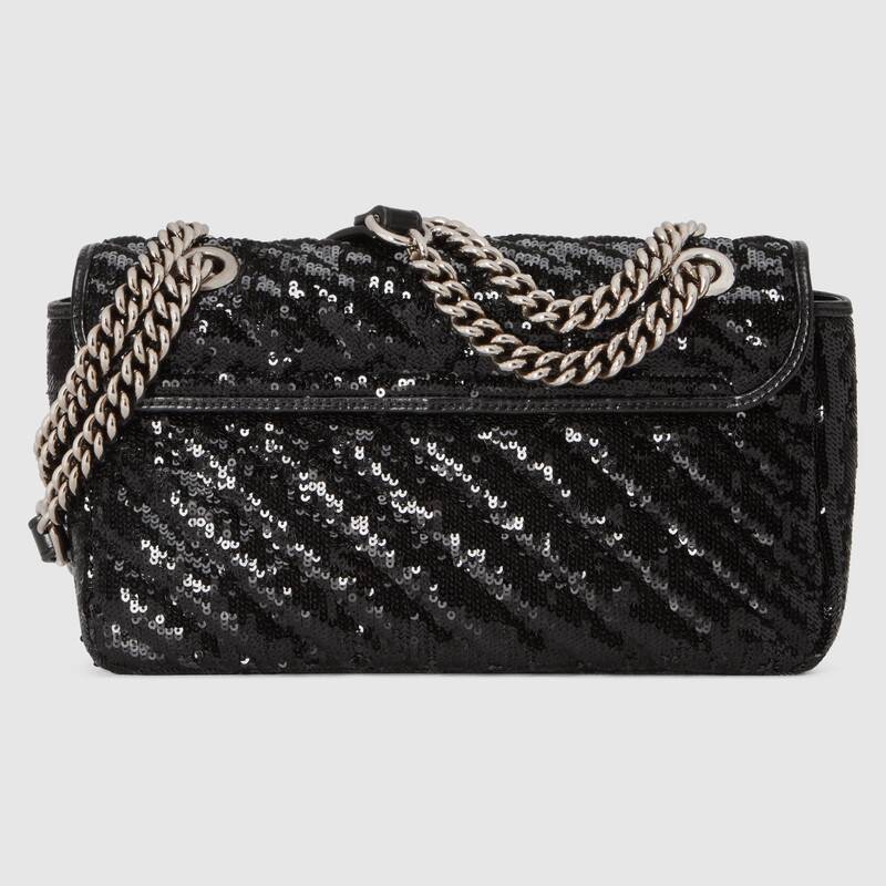 Gucci GG Marmont Small Matelasse  Shoulder Bag 443497 Black